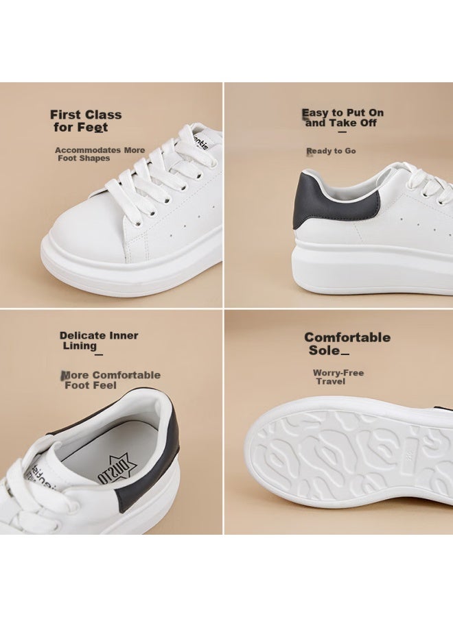 DUSTO Da Dong Women's Shoes Spring New Flat Middle Heel Round Toe Casual Shoes With Straps C0806 - Image 1