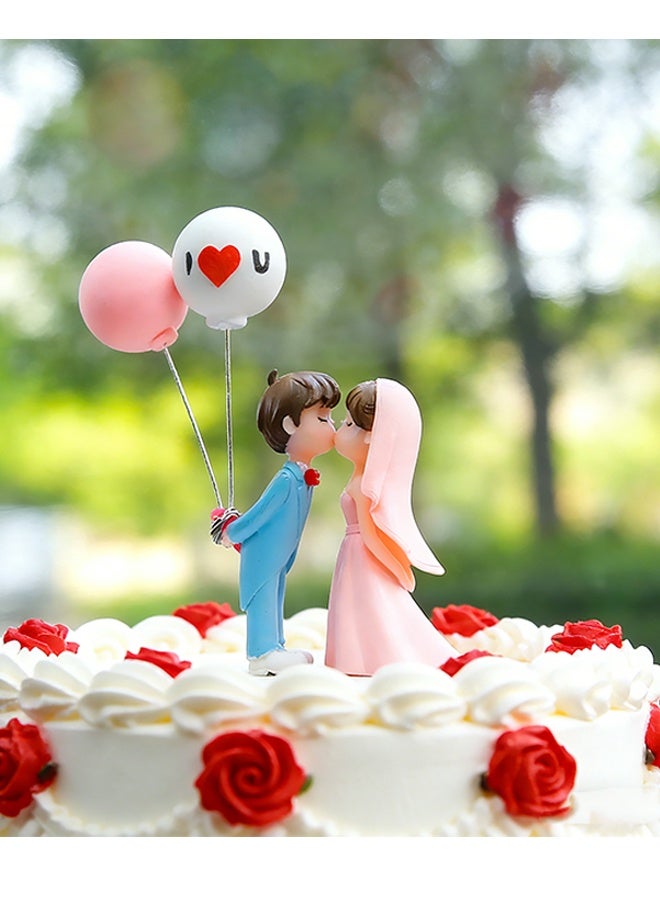 Happy D Romantic Balloon Couple Car Accessory – Decorative Figure with I Love You Written on It - Image 2