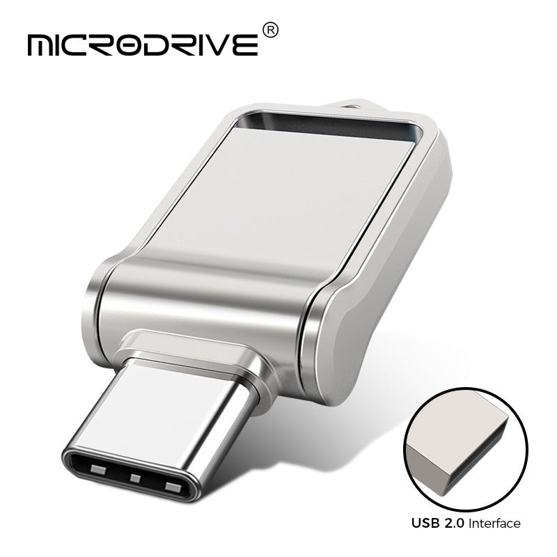 U Disk Type-C Computer Mobile Phone Dual-Use Usb 64G High-Speed Mini 128G Creative Waterproof Car Usb Disk 256G - Image 1