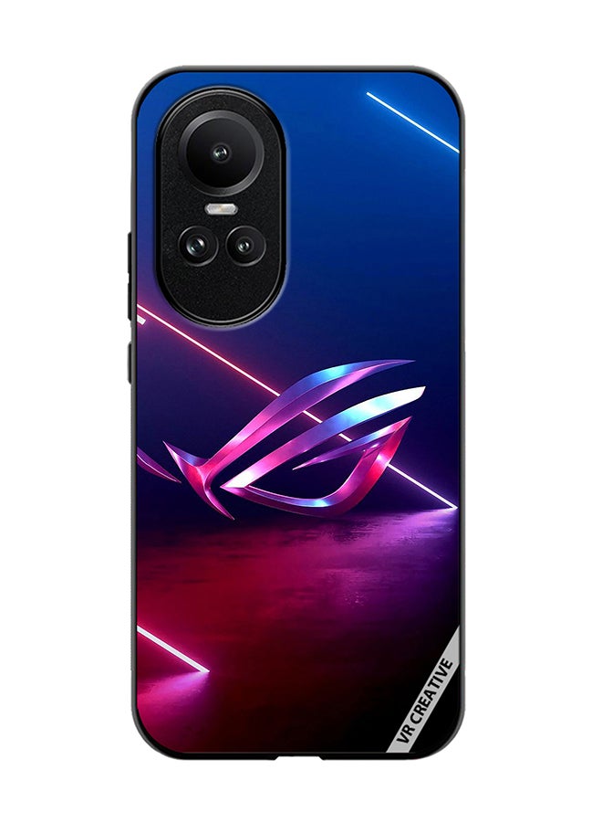 VR CREATIVE Protective Case Cover For Oppo Reno 10 Pro Republic Of Gamers Logo Design Multicolour - Image 1
