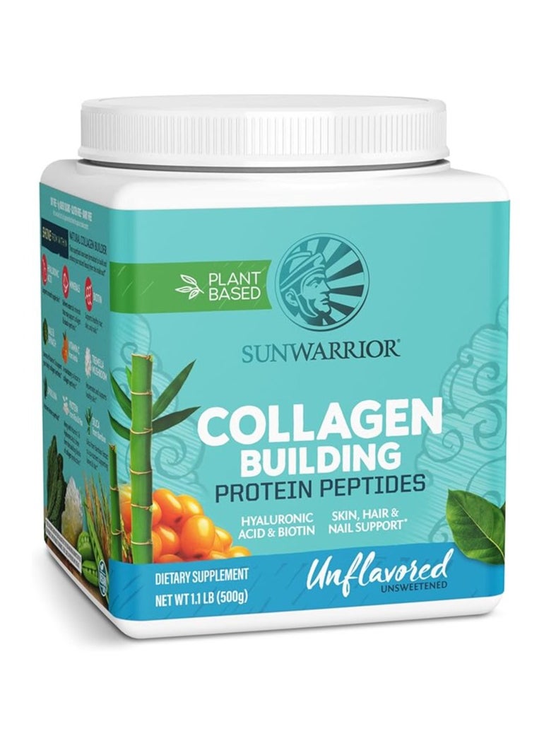 Sunwarrior Sunwarrior Collagen Building Protein Peptides – Plant-Based, Unflavoured, 500g  - Image 1