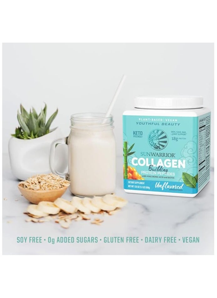 Sunwarrior Sunwarrior Collagen Building Protein Peptides – Plant-Based, Unflavoured, 500g  - Image 5