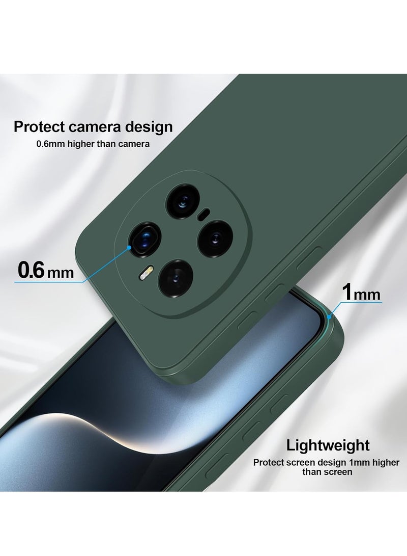 BORTONY Honor Magic 7 Pro Silicone Case Cover Liquid Silicone Anti-scratch Shockproof Case with Fibre Inner Layer Cover for Honor Magic 7 Pro 5G 6.8-inch - Image 3
