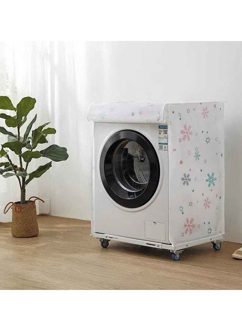 Water and Dust Proof Cover with Zipper For Automatic Washing Machine - Image 2