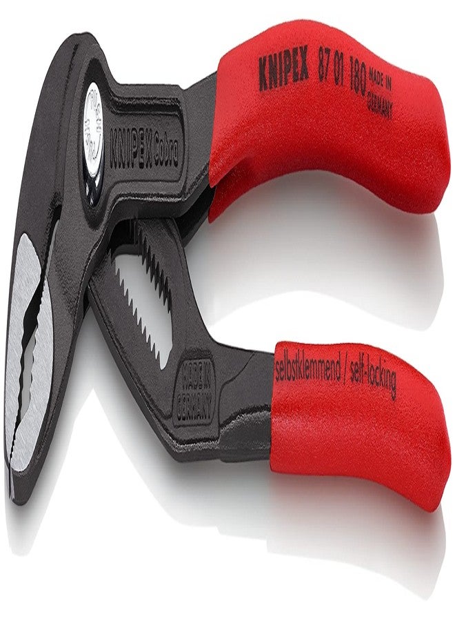 كنيبيكس كماشة مضخة المياه كوبرا من KNIPEX (مقبض بلاستيكي، أحمر، 180 مم) - Image 1