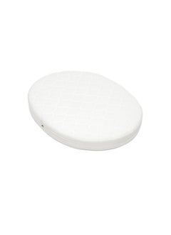 STOKKE Sleepi Mini Fitted Soft Sheets For Sweet Dreams Made For The Oval Sleepi Mini Mattress Safe , Stylish And Washable 100% Fine Cotton Percale White  - Image 1