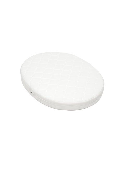 Sleepi Mini Fitted Soft Sheets For Sweet Dreams Made For The Oval Sleepi Mini Mattress Safe , Stylish And Washable 100% Fine Cotton Percale White