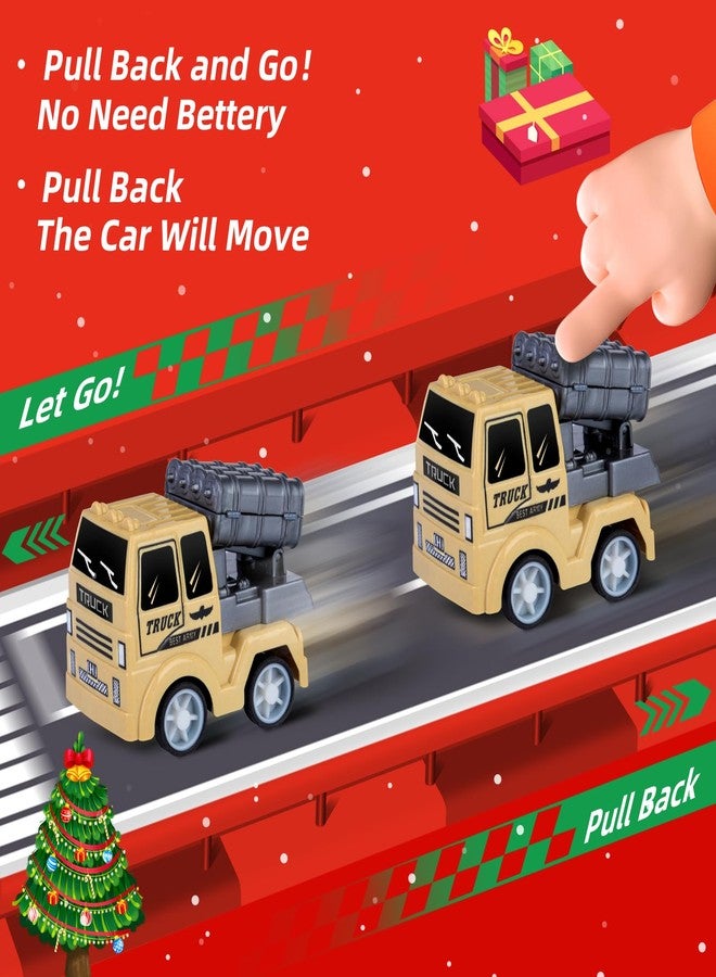 كوانكور سيارات تقويم عيد الميلاد للأطفال من كوانكير 2025، تقويم العد التنازلي لعيد الميلاد لمدة 24 يومًا، مجموعة سيارات قابلة للسحب للأطفال، عيد الميلاد للأولاد والأطفال الصغار - Image 4