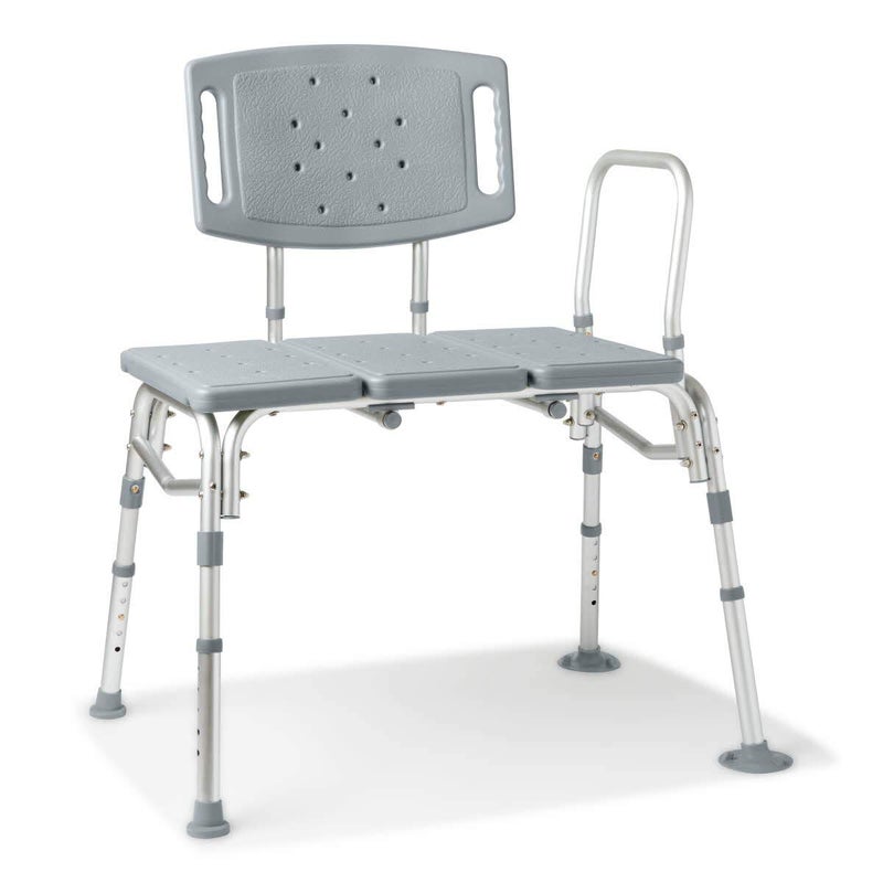 Medline Bariactric Tub Transfer Bench with Anti-Slip Suction Feet, Lightweight for Easy Movement, for Use as a Shower Bench or Bath Seat - 500lb Weight Capacity - Image 2