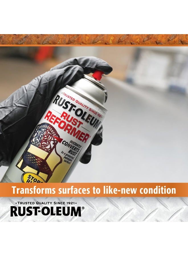 RUST-OLEUM 215215 Stops Rust Rust Reformer Spray, 10.25 oz, Black - Image 5
