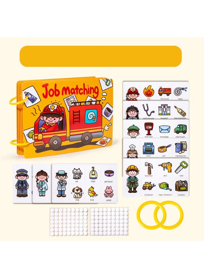 1-Piece Children's Matching Stickers, Early Education Matching Games For Preschool Learning, Fine Motor Skills And Attention Training Toys, Suitable For Children Aged 2-4.