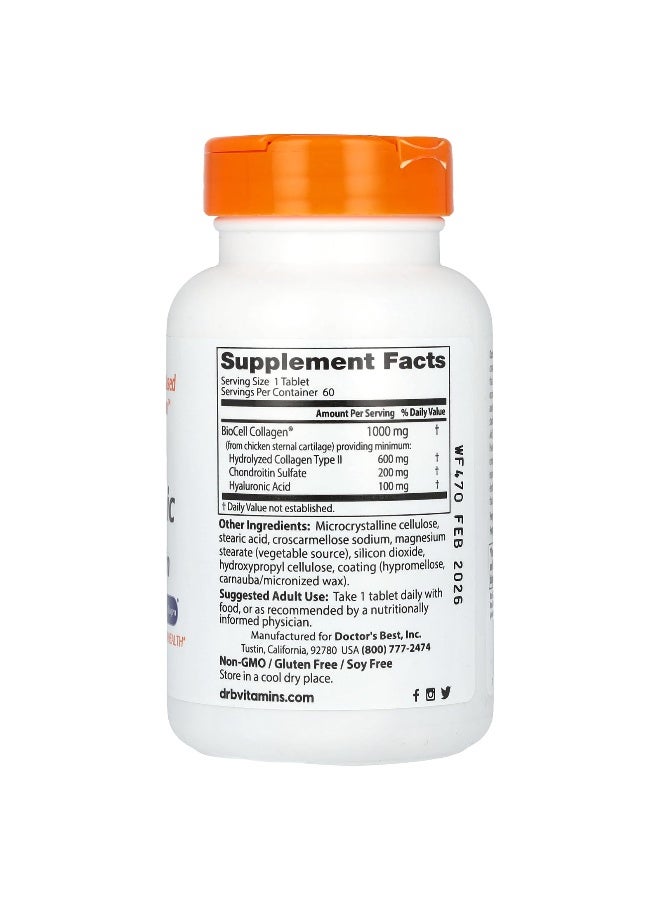 Doctor's Best Hyaluronic Acid with Chondroitin Sulfate, featuring BioCell Collagen, Non-GMO, Gluten Free, Soy Free, Joint Support - Image 2