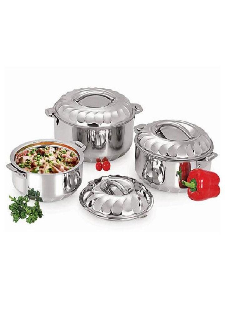 ماتريكس قدر 3 قطع من الفولاذ المقاوم للصدأ مع نظام قفل من الفولاذ - Image 1