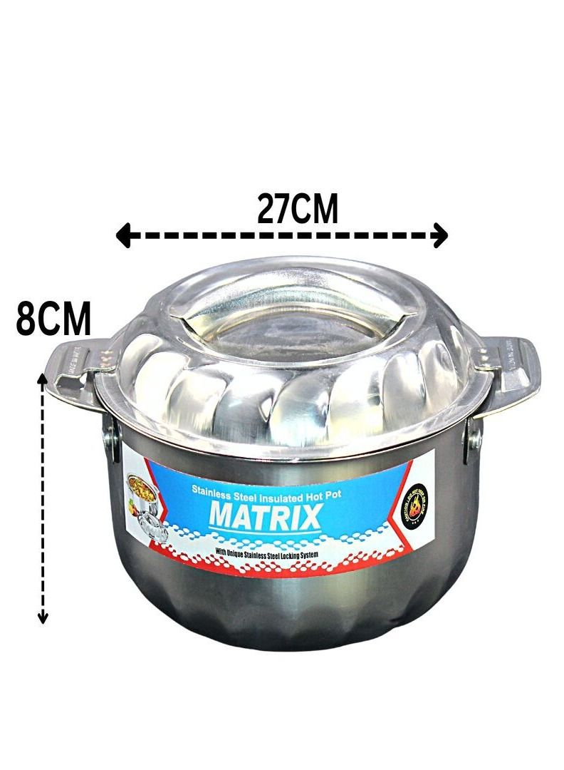 ماتريكس قدر 3 قطع من الفولاذ المقاوم للصدأ مع نظام قفل من الفولاذ - Image 5