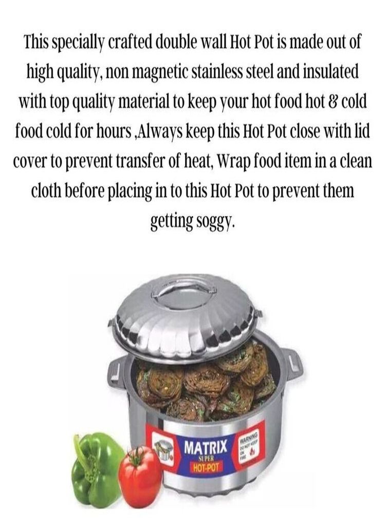 ماتريكس قدر 3 قطع من الفولاذ المقاوم للصدأ مع نظام قفل من الفولاذ - Image 4