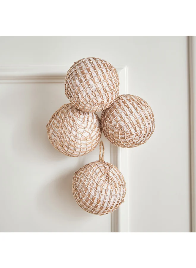 Home Box Miley Handcrafted Jute Fabric Decorative Ball 8.5 x 33 x 8.5 cm