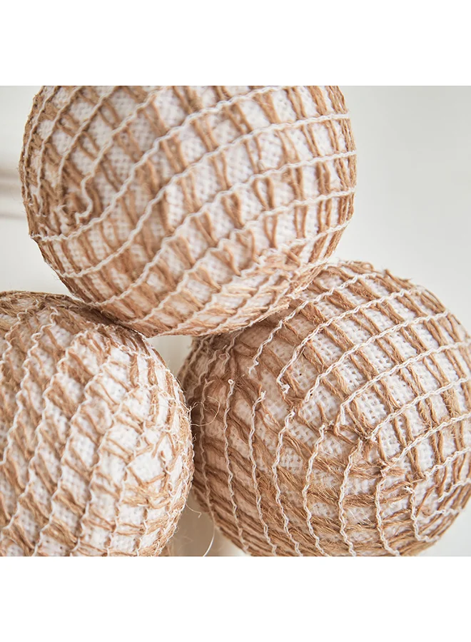 Home Box Miley Handcrafted Jute Fabric Decorative Ball 8.5 x 33 x 8.5 cm