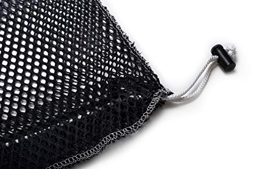 Handy Laundry Mesh Equipment Bag, Black - 24 x 36 - Adjustable, sliding drawstring cord closure. Perfect mesh bag for parent or coach, making it easy to transport. - Image 3