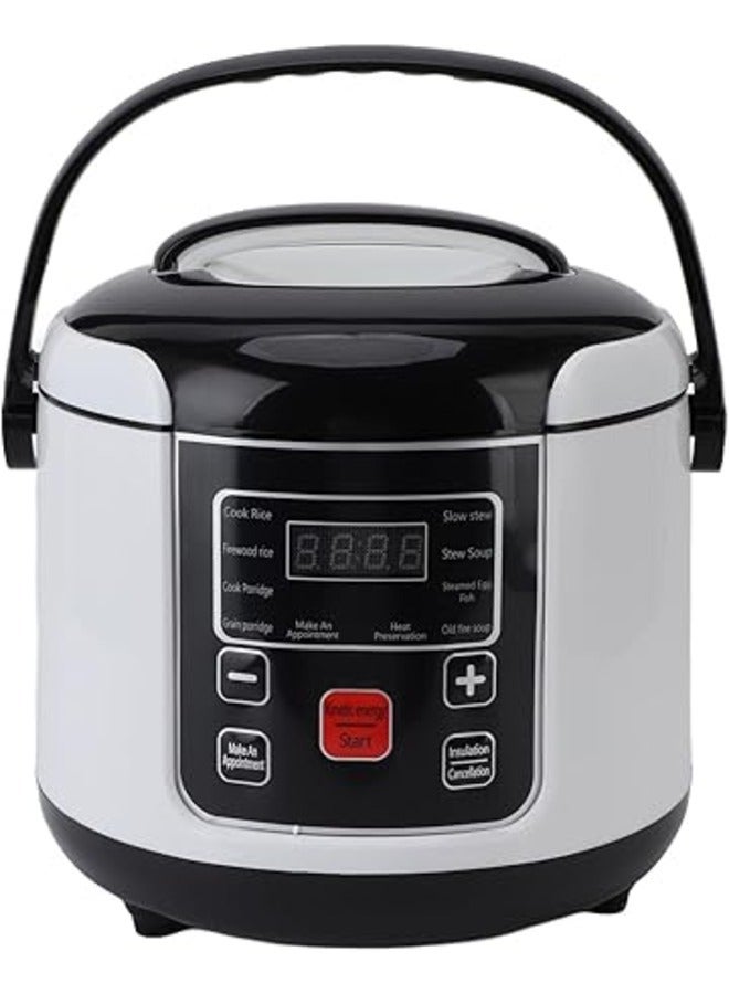 Smart Appointment Mini Rice Cooker 1-3 People Multi-Function Small Rice Cooker Non-Stick 2L Heat Preservation (White)  - Image 1