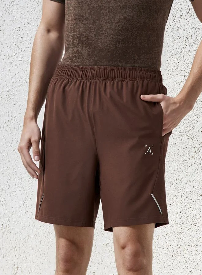 ADOT by Splash Panel Detail Performance Shorts with Drawstring Waist