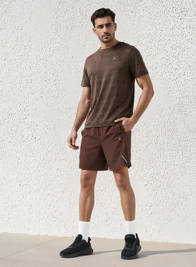 ADOT by Splash Panel Detail Performance Shorts with Drawstring Waist