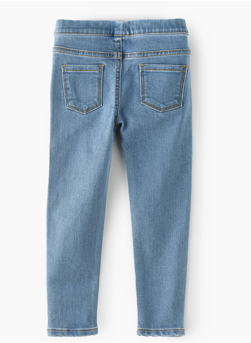 Jelliene Denim Fun & Flexibility: Girls Stretchy Jeggings All-Day Comfort & Stylish Appeal
