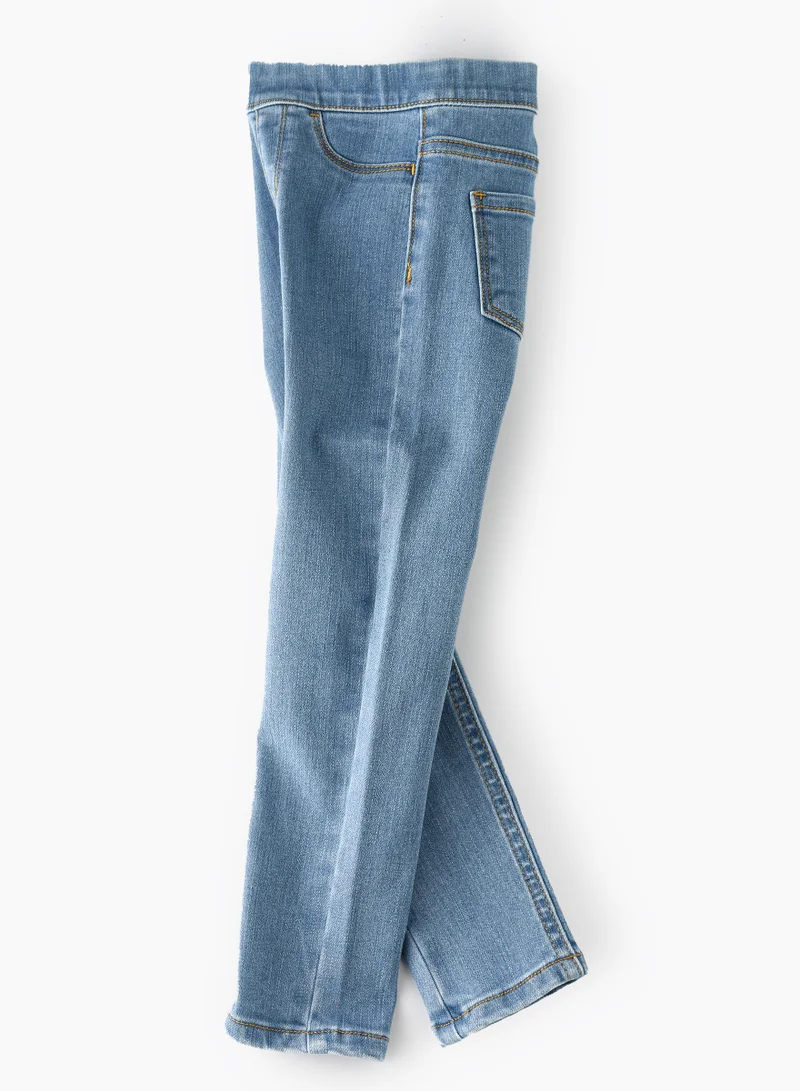 Jelliene Denim Fun & Flexibility: Girls Stretchy Jeggings All-Day Comfort & Stylish Appeal