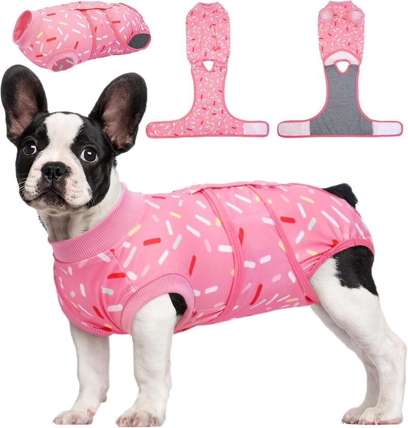 Kuoser Recovery Suit for Female Male Dogs, Dog Surgery Recovery Suit, Dog Onesie After Surgery Spay Neuter, Anti-Licking Pet Surgical Recovery Snugly Suit, Bodysuit for Abdominal Wounds Skin Disease - Image 1