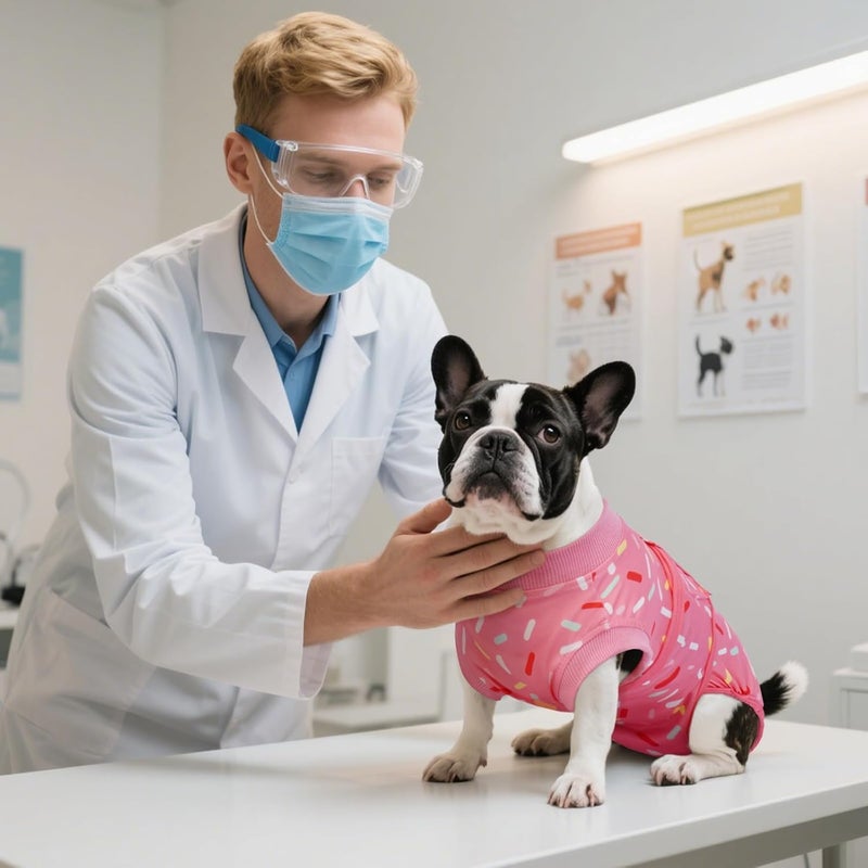 Kuoser Recovery Suit for Female Male Dogs, Dog Surgery Recovery Suit, Dog Onesie After Surgery Spay Neuter, Anti-Licking Pet Surgical Recovery Snugly Suit, Bodysuit for Abdominal Wounds Skin Disease - Image 4