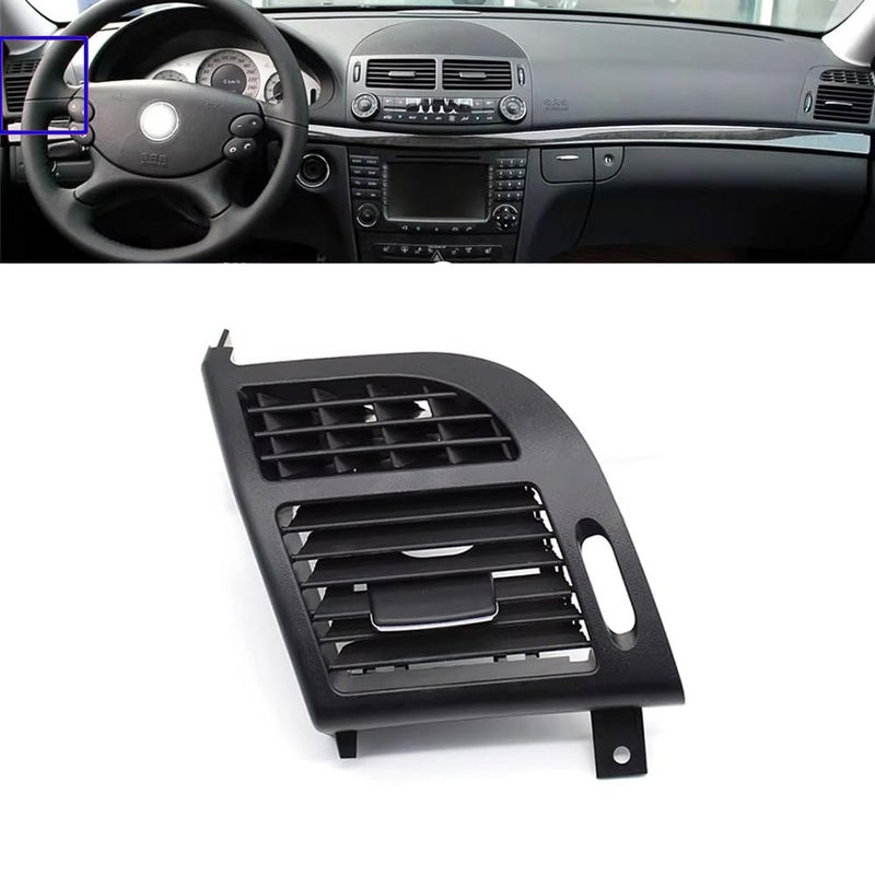 Goodithy Compatible with Mercedes Benz E Class W211 Front Left Air Vent Outlet Cover Interior AC Air Conditioning Grille Panel Trim Replacement 2003 2004 2005 2006 2007 2008 Black Left