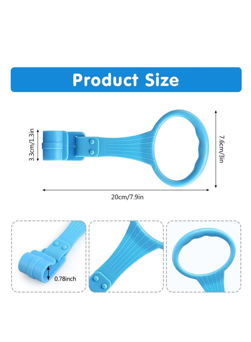 SOLARAE Baby Crib Pull Up Rings, 4 Colors Baby Pull Up Bar, Baby Bed Stand Up Rings, Baby Playpen Accessories Playpen Pull Up Rings, Walking Assistant Pull Up Ring for Infant Baby Toddler (8Pcs) - Image 3