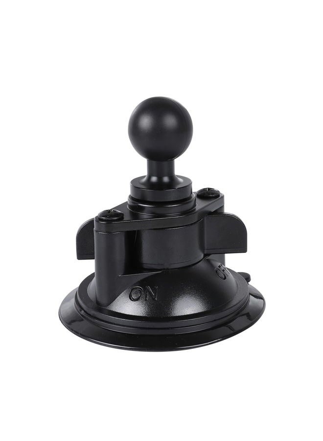 Leenconghui 1-inch Ball Head Suction Cup Base Mount, Compatible with RAM & GoPro Holders, B Size Double Ball Socket Arm, Black - Image 1