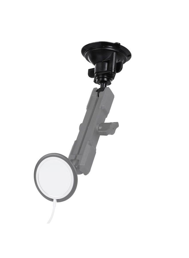 Leenconghui 1-inch Ball Head Suction Cup Base Mount, Compatible with RAM & GoPro Holders, B Size Double Ball Socket Arm, Black - Image 5