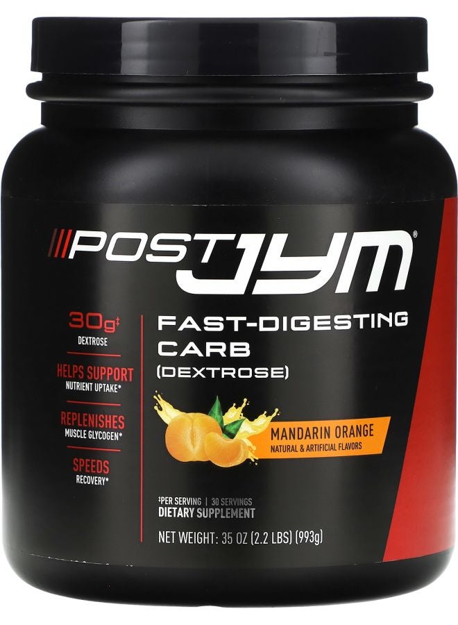 JYM Supplement Science Post JYM Fast-Digesting Carb Mandarin Orange 2.2 lbs (993 g) - Image 1