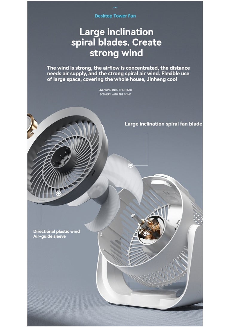 General Smart Bluetooth USB Household Air Circulation Fan, Adjustable Tilt, Suitable for Bedroom, Living Room, Study Quiet Fan, Easy to Clean  - Image 4