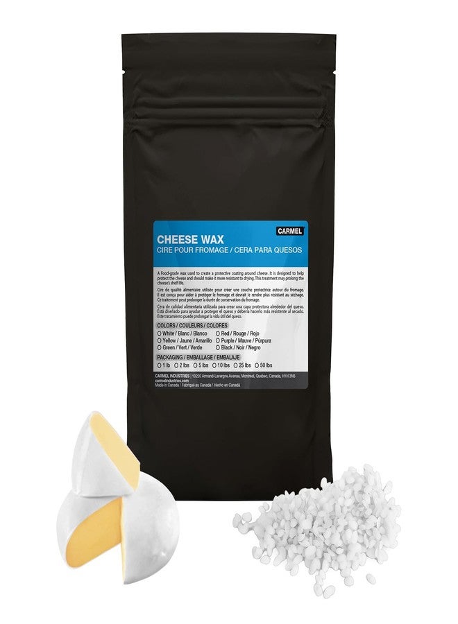 Carmel Cheese Wax, White (5 lb), Food-Grade Wax Beads to Protect Cheese - Image 1