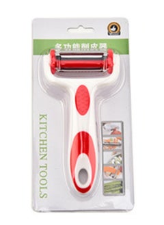 HaveDream 3-In-1 Peeler, Grater, Creative Multi-Function Rotating Vegetable And Fruit Peeler (Red And White)  - Image 4