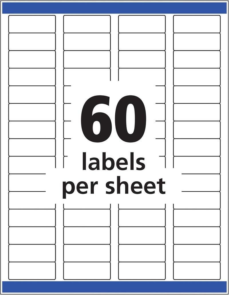 AVERY Glossy Crystal Clear Return ADDRess Labels For Laser & Inkjet Printers, 2/3" X 1-3/4" 600 Labels (6520) - Image 4