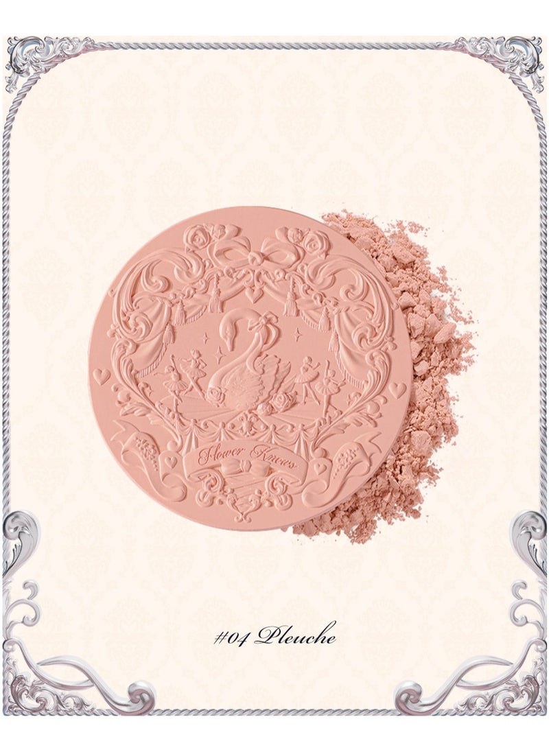 Flower Knows - Swan Ballet Embossed Blush Flocked Mist Embossed Cheek Inflated Color Matte Classic Makeup - 5g (04 Pleuche) - Image 1