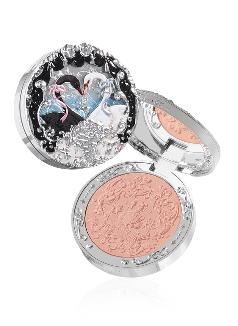 Flower Knows - Swan Ballet Embossed Blush Flocked Mist Embossed Cheek Inflated Color Matte Classic Makeup - 5g (04 Pleuche) - Image 1