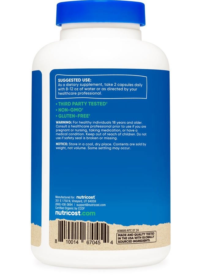 Nutricost Organic Cinnamon (Ceylon Cinnamon) 1,200mg Serving, 150 Capsules - Gluten Free, Non-GMO - Image 4
