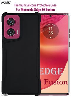 Waldic Motorola Edge 50 Fusion Premium Case | Premium Silicone Case Cover Designed for Motorola Edge 50 Fusion | Motorola Edge 50 Fusion Case Camera and Drop Protection Thin Protective Back Cover Case for Motorola Edge 50 Fusion - Multicolour  - Image 1