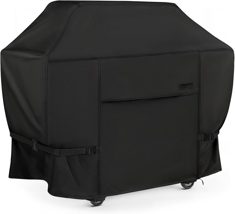 NettyPro غطاء شواية ، مقاس 60 بوصة، مقاوم للماء، عالي الجودة، مناسب لأجهزة Weber، Char-Broil، Nexgrill ذات 3-4 مواقد، بلون أسود. - Image 1