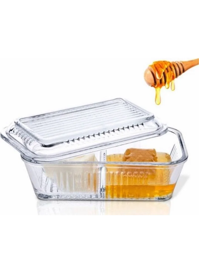 Paşabahçe Partitioned Glass Butter Bowl 480 cc