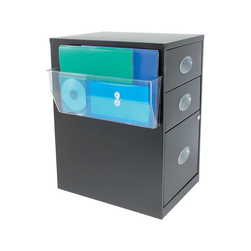 Deflecto 50101 Docupocket oversized magnetic wall file pocket, 15w x 3d x 6-3/8h, clear - Image 2