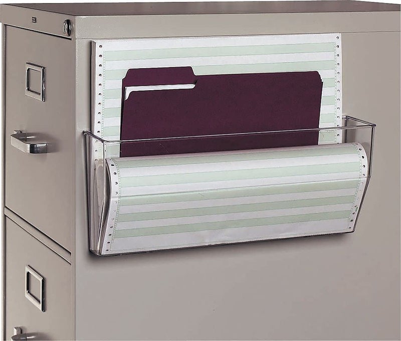 Deflecto 50101 Docupocket oversized magnetic wall file pocket, 15w x 3d x 6-3/8h, clear - Image 3