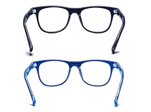 Outray 2 Pack Kids Computer Blue Light Blocking Glasses for Boys and Gilrs Age 3-12 Anti Eyestrain (Set Black+Blue, 46) - Image 4