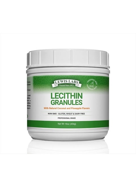 Lecithin Granules Supplement | Natural Soy Lecithin Powder is an Excellent Source of Phosphatidyl Choline | Lactation Support, Immune Function & Support Brain Health, 16 oz