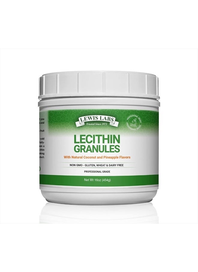 Lecithin Granules Supplement | Natural Soy Lecithin Powder is an Excellent Source of Phosphatidyl Choline | Lactation Support, Immune Function & Support Brain Health, 16 oz