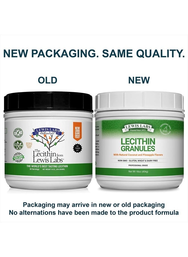 Lecithin Granules Supplement | Natural Soy Lecithin Powder is an Excellent Source of Phosphatidyl Choline | Lactation Support, Immune Function & Support Brain Health, 16 oz